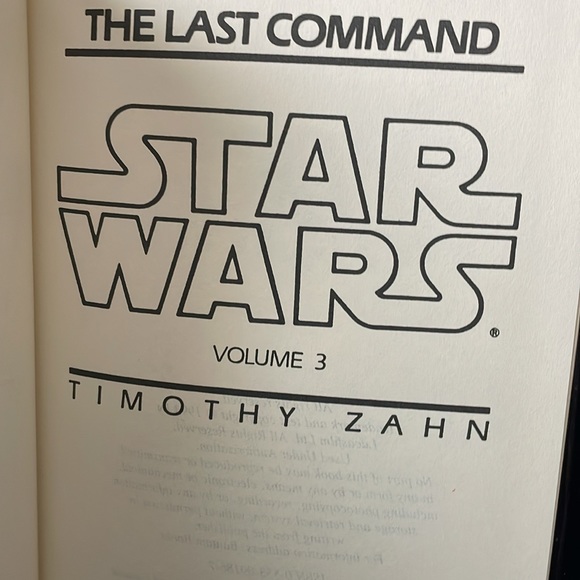 Star Wars: The Last Command by Timothy Zahn (hardcover) - Picture 3 of 5